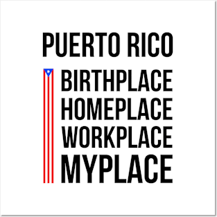 Puerto Rico Place Birthplace Workplace Homeplace Posters and Art